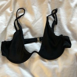 zaful black bathing suit top